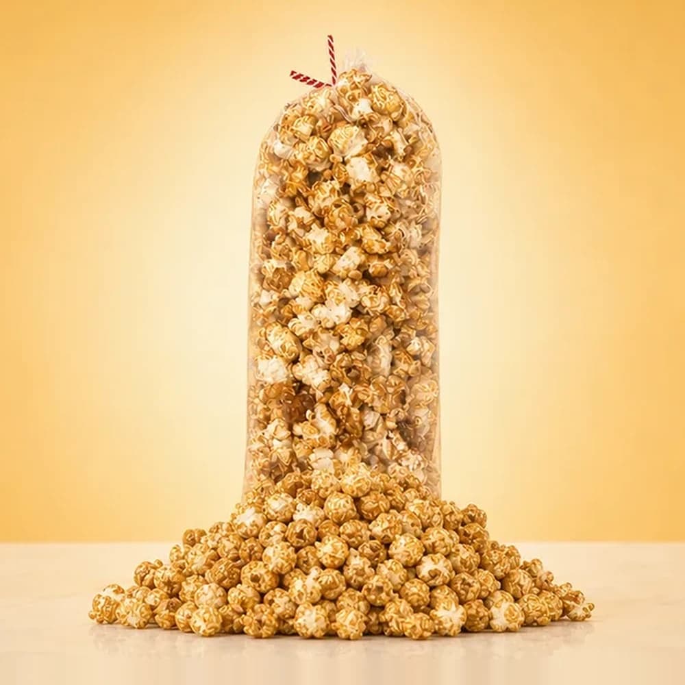 Caramel popcorn bag